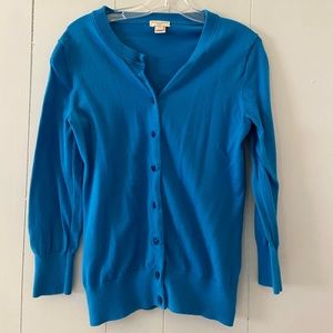Cobalt Blue J. Crew Clare Cardigan